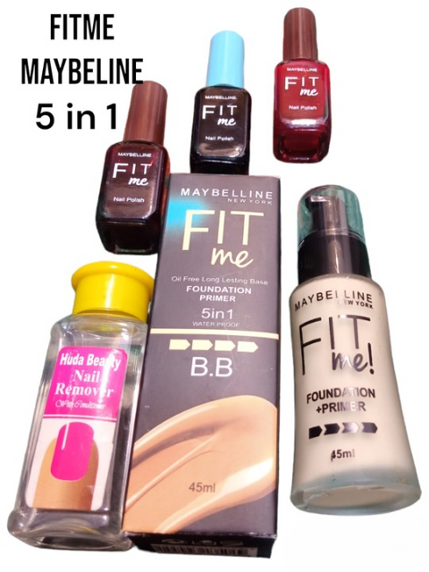 5 in 1 makeup Beauty deal  Nail Polish, Nail Polish Remover, Foundation, Primer
