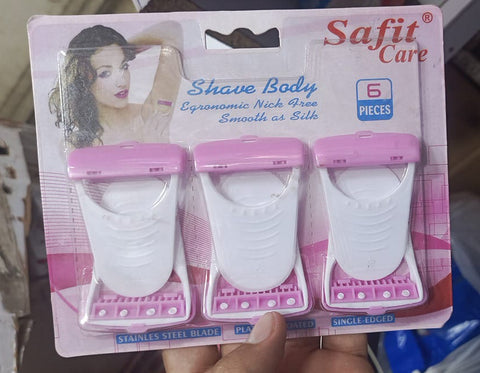 6 Pcs Set  Safit  Women Razor Disposable Body Shaving Razor