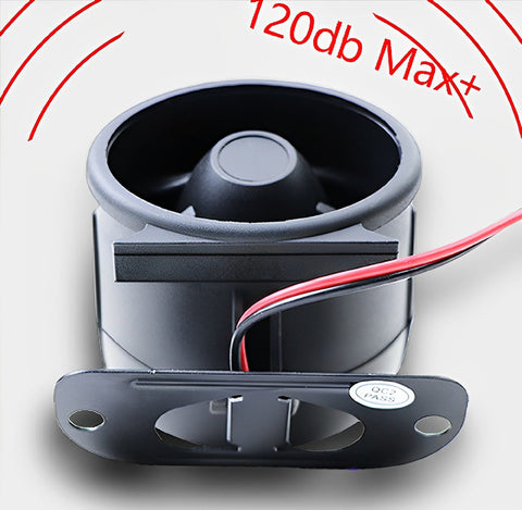 Car Anti-Theft Horn Siren, Horn Alarm 12V Tweeter Alarm Treble Voice Speaker High Decibel Intelligent Voice Alarm