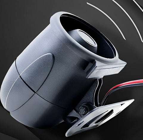 Car Anti-Theft Horn Siren, Horn Alarm 12V Tweeter Alarm Treble Voice Speaker High Decibel Intelligent Voice Alarm