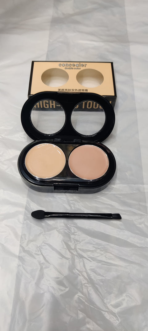 Creamy 2 in 1 Concealer Kit Warm Beige Creamy Concealer + Pale Yellow Sheer Finish Pressed Powder
