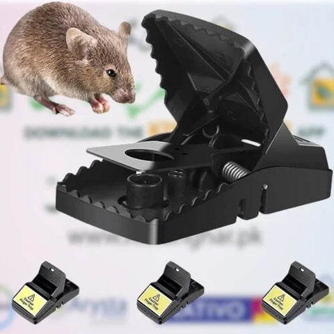 (NW000156) Heavy Duty Plastic Mouse Trap (Black color)