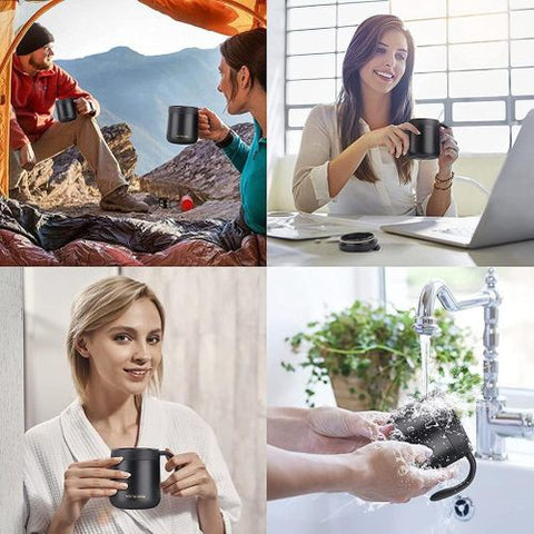 Coffee Mug with Handle 850ml Insulated Stainless Steel Coffee Travel Mug/(random color)