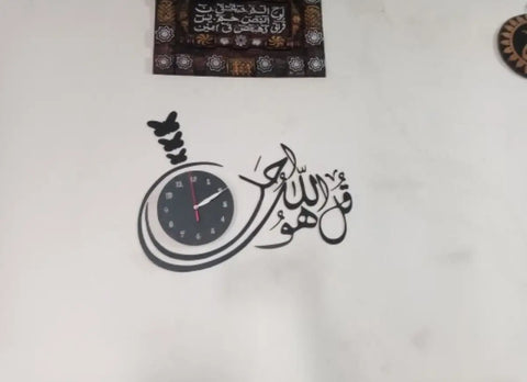 3d wall clock Wooden Wall Clock I  for bedroom I Quartz Watch DIY Design