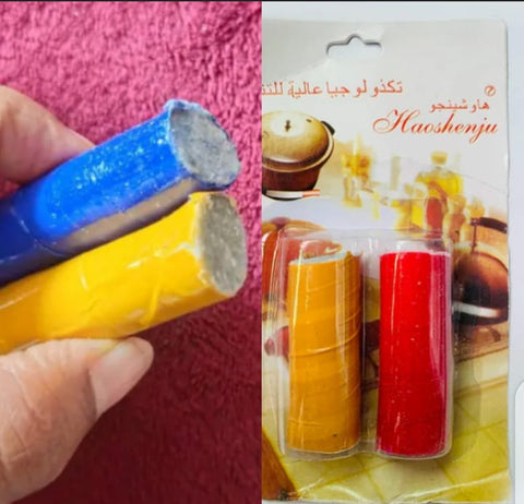 2pcs Magic Stain Remover Sticks - Powerful Rust &amp; Dirt Cleaner for Pots, Pans &amp; Kitchen Utensils.