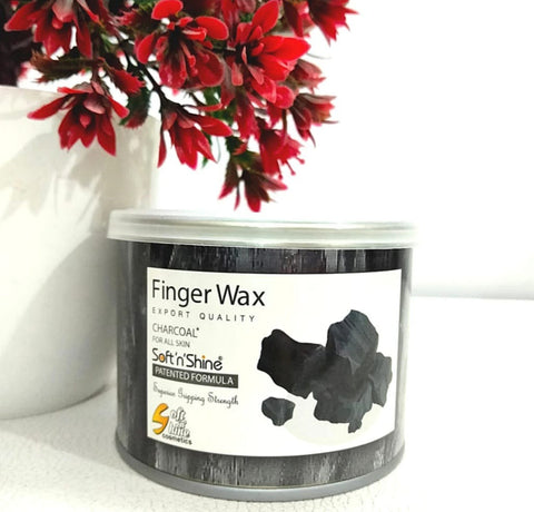Charcoal Soft N Shine  Finger Wax 225gm