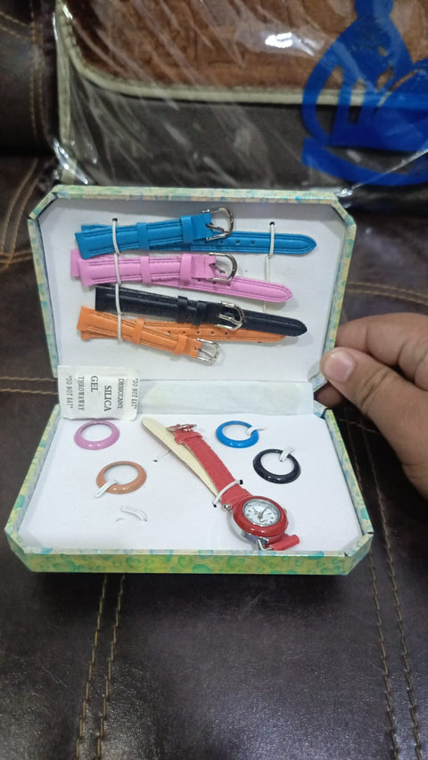 Bindas Collection 5 In 1-Multi Dials &amp; Strap Wrist Watch