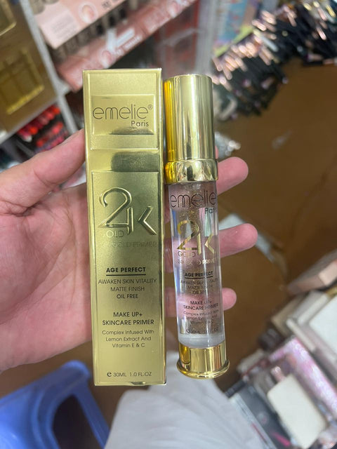 Emelie Paris 24K Gold Age Perfect Makeup+Skincare Primer (30ml)