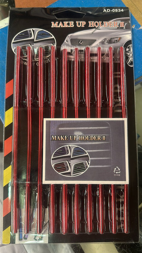 Car air-conditioning grill moulding for decorating  ,Car AC Decor Strip Only Red colour