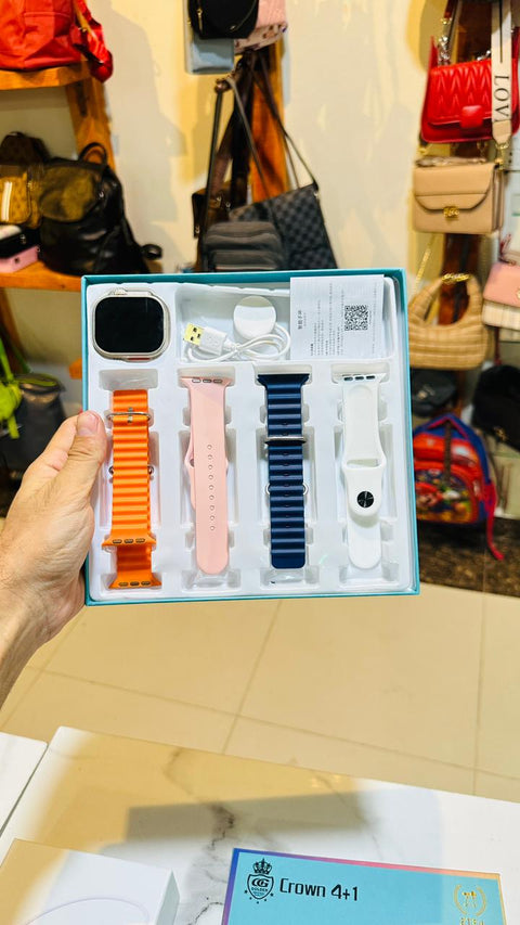 4 in 1 ultra smart watch with Emulated Display (random color)