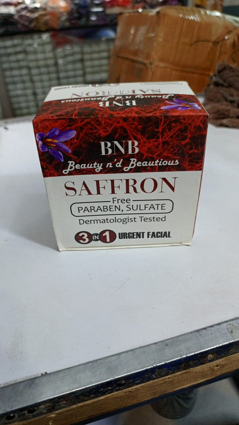 B and B Saffron Whitening Facial Kit 3 in 1 - Urgent Facial &amp; Dead Skin Removal