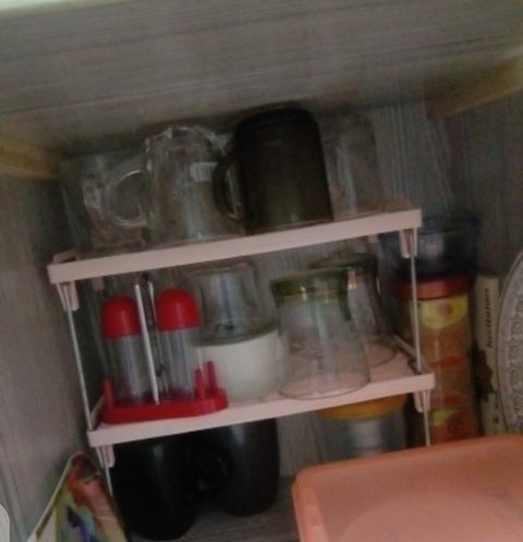 Folding Stack up shelf for spice jars Cabinet Shelves foldable Shelf Stand Spice Jars Rack Cupboard Storage Support Kitchen accessories Pantry Organizer