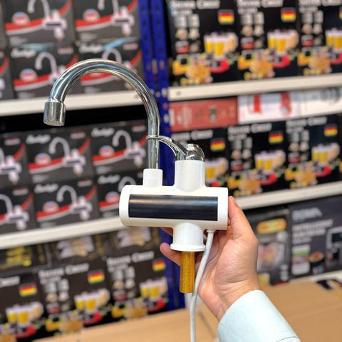 Electric Water Heating Faucet Tap for Kitchens and Bathrooms Digital Temp° Display | Hot Water(without shower )