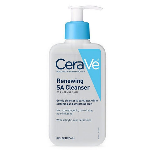 CeraVe Renewing SA Facial Cleanser For Skin Smoothness, Refines Skin Texture, Deeply Nourishing