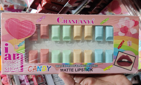 Chanlanyan Candy Style Longlasting Mate Lipstick - 24 pcs in box