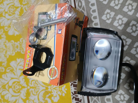 2 Lens Dolphin Projector LED Light for bikers and Cars (1 pc)