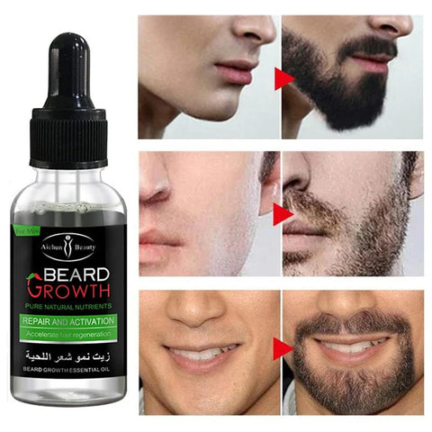 Aichun Beauty Organic Men Beard Growth Oil Concave Naturals Beard Oil 35 ML