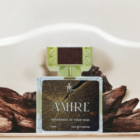 Amire, a fragrance inspired by the majestic charm of Ameer Al Oud 50ml Bottle