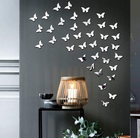 (pack of 30)  3D acrylic Butterfly  Wall Decoration Items for Home, Bedrooms Inspire Kids and Look Decent