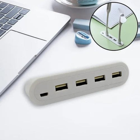 4in1 Hub Is Usb For Pen Drive, Mouse, Keyboards, Camera, Mobile, Tablet, Pc, Laptop, Tv, Study Table, Charging Extension Hub Portable