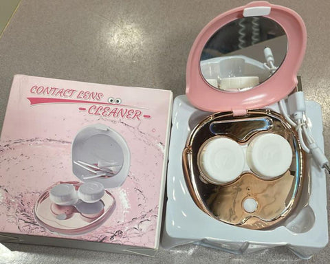 Contact Lens Cleaner Machine Portable USB Chargable Cleaning Tool Automatic Ultrasonic Lens Cleaner Tool