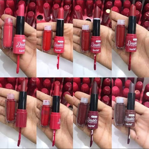 2 In1 Double-headed Moisturizing Waterproof Lipstick Pen Semi-matte Moisturizing Lipgloss