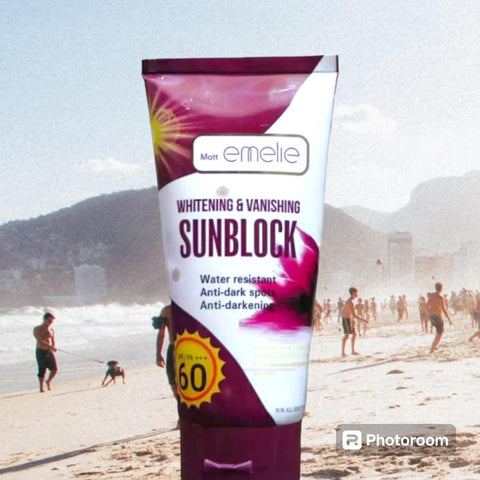Emelie Whitening &amp; Vanishing Sunblock SPF60 (150ml)