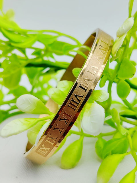 Adjustable Imported Cartier Roman Numeral Gold Bracelet | Best Quality Artificial Bracelet For Girls &amp; Women | Bracelet For Every Occasion | Elegant Design ✨