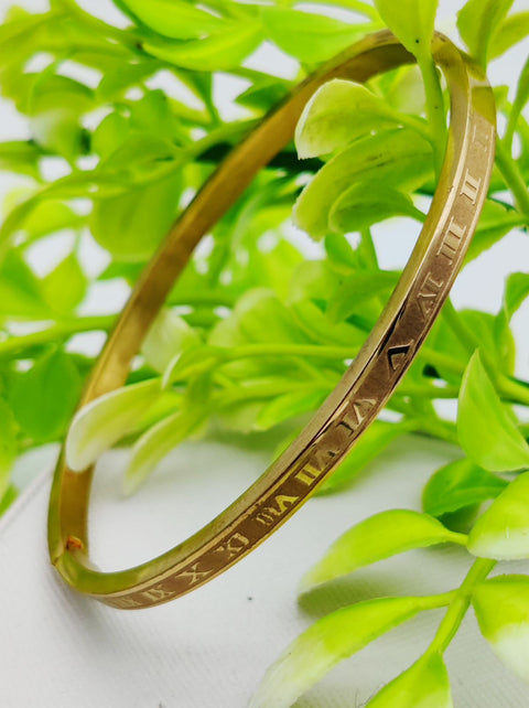Adjustable Cartier Roman Numeral Adjustable Imported Gold Bracelet | Best Quality Artificial Bracelet For Girls &amp; Women | Bracelet For Every Occasion | Elegant Design ✨