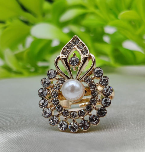 1 Piece Imported Radiant Crystal Blossom Ring – Unmatched Elegance in Every Detail 🌟 | Luxurious Design Ring | Adjustable Ring | Ring For Girls &amp; Women