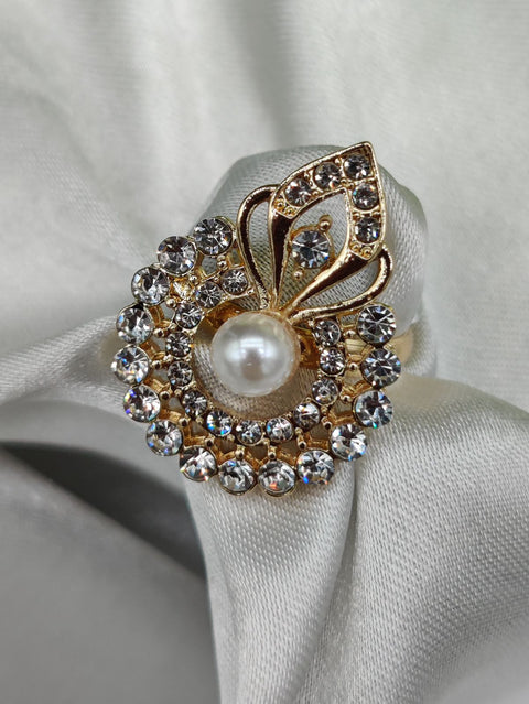 1 Piece Imported Radiant Crystal Blossom Ring – Unmatched Elegance in Every Detail 🌟 | Luxurious Design Ring | Adjustable Ring | Ring For Girls &amp; Women