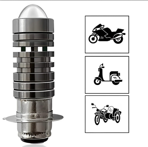 Bike LED Headlight Bulb - Motorcycle Fog light - Super bright With 2 functions white/yellow