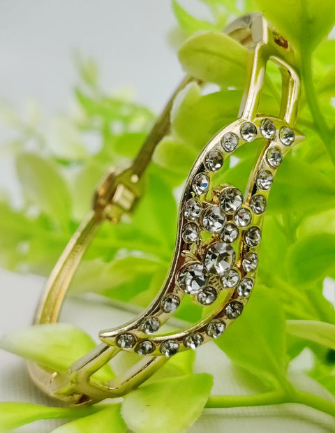 Exquisite Imported Adjustable Crystal Leaf Bracelet | Best Quality Artificial Bracelet For Girls &amp; Women | Bracelet For Every Occasion | Elegant Design