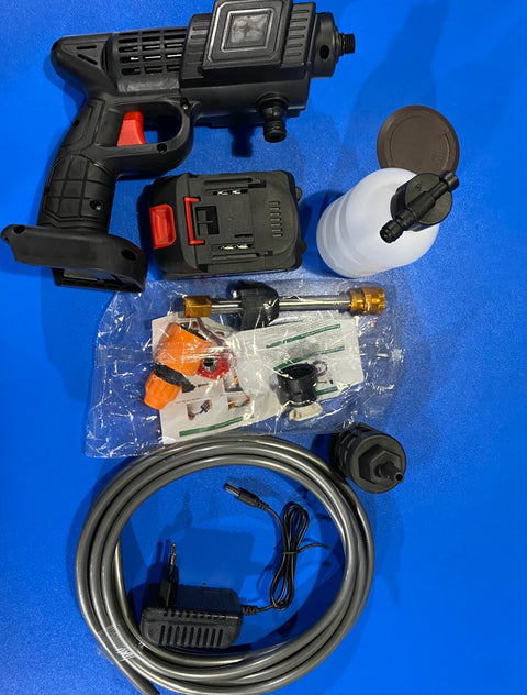 Automatic Cordless Wireless Car Wash Spray Gun High Pressure 48v Lithium Water Jet Foam Car Washer Gun ( without box)