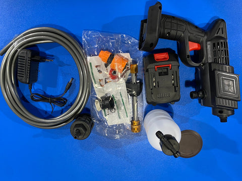 Automatic Cordless Wireless Car Wash Spray Gun High Pressure 48v Lithium Water Jet Foam Car Washer Gun ( without box)