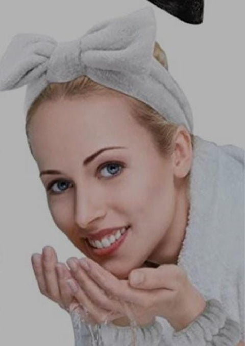 3 Pieces Set Kiss Lovely Wrist Strap - Face Wash Headband and Wristband Soft fabric