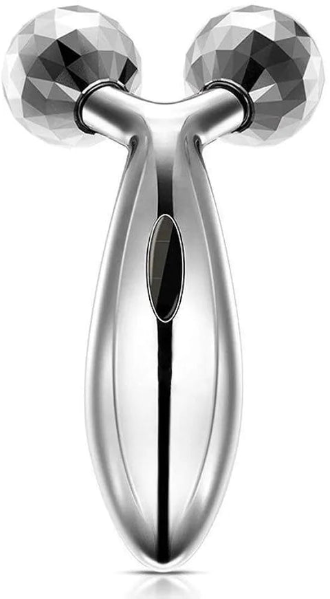 3D Face Massager Roller – 360° Rotation Handheld Y-Shape Plastic Tool for Face Lifting, Anti-Wrinkle, Skin Firming, and Full Body Relaxation | NM-091 ( Random Color )