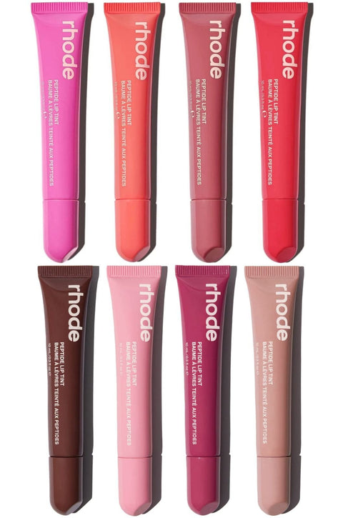 8 Colors Rhode Lip Care Series | Tinted Lip Balm | Lasting Moisturizing Blushes | Hydrated Lip Gel Oil | Pout Lips Long-acting Lip Treatment