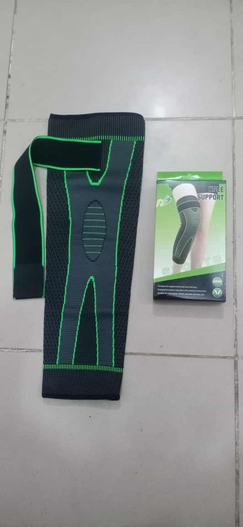 1 Pc Compression Knee Pads Support Sleeve Protector Elastic Kneepad Brace Spring Support Volleyball Running Silicone Long Full Legs Sleeve Arthritis Running Gym Sport