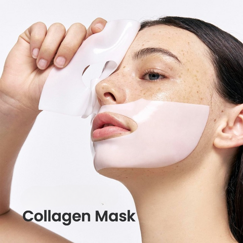 01 Pc Bio-Collagen Real Deep Mask, Hydrating Over Night, Facial Sheet Mask, Pore Minimising, Firming, Collagen Mask, Hydrating Overnight Skin Care Mask - 34gram