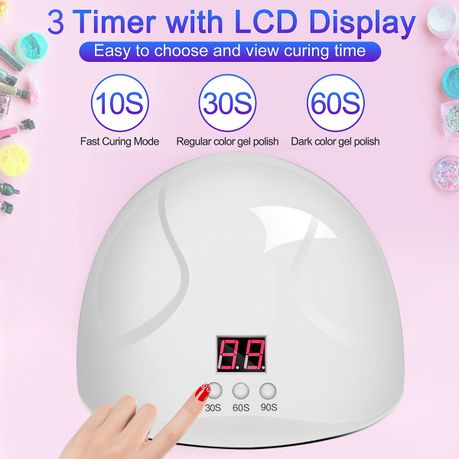 2 in 1 LED Nail Dryer and  Electric Nail Kit | Nail Dryer LED Lamp and Manicure LED Nail Dryer &amp; Electric Nail Kit With Five Attachments Heads