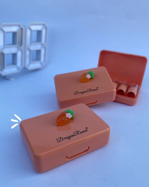 5 Pcs Dragon Ranee Carrot Mini Lipstick Set | Long Lasting Makeup Waterproof Lipstick (Random Color)