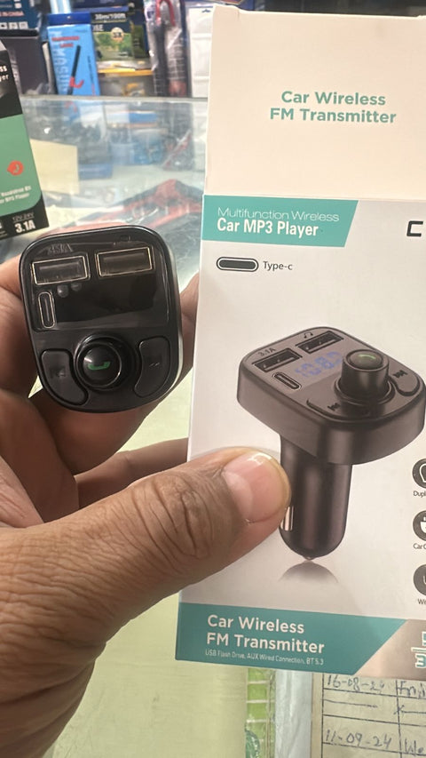 C1 - Car Mp3 Player | Car Wireless FM Transmitter | Car Mp3 Modulator | Car Accessories ( Random Color )