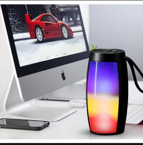 1202 Wireless Bluetooth Speakers Home Outdoor Portable Small Speaker Subwoofer Car Audio Bass MP3 Player Sound System LED Lights