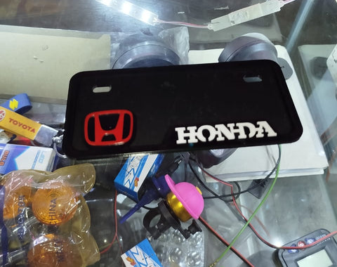 1 Piece Honda blank fancy Back number plate | Blank Number Plate for All CD 70 bikes