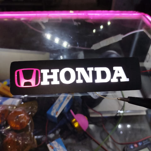 Glowing Monogram For Motorcycle Car Universal 12 Volt | Best Quality Monogram | Sleek and Elegent Design