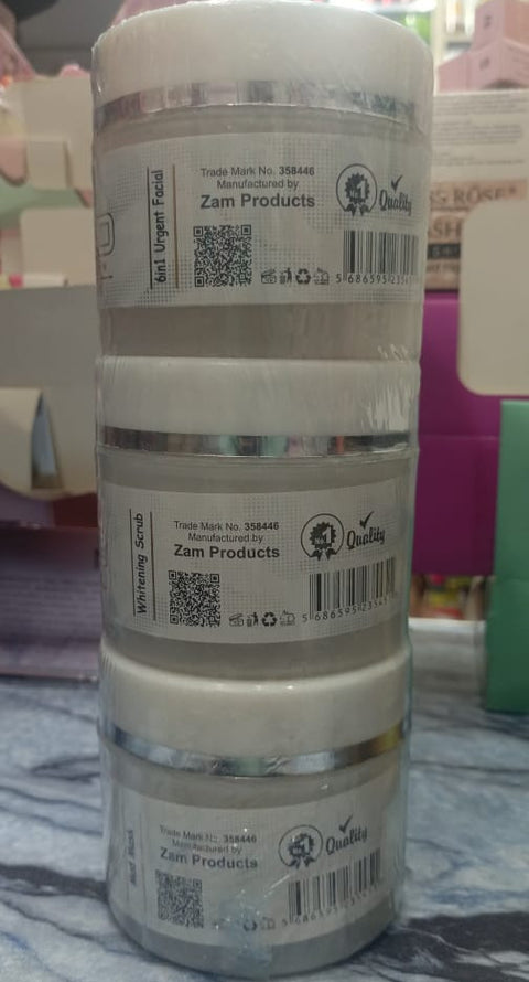 Derma Face Gold Series Whitening Facial 6 steps Whitening And Glowing Facial Kit