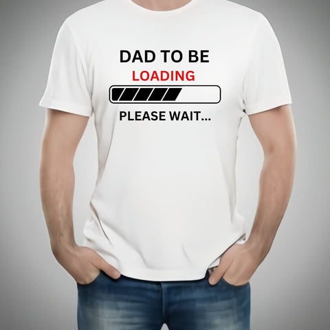 Dad to Be &amp; Mom to Be Style White T-Shirt - Key &amp; Heart Design T-Shirts  – Best Quality T-Shirts | T-Shirt For Women - T-Shirt For Men 