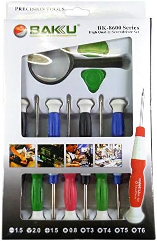 Baku 11 Pcs BK- 8600 Stainless Steel Precision Screwdriver Tool Kit Set For Mobile Laptop Repairing