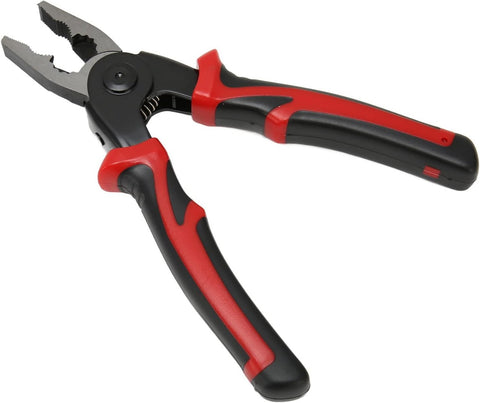 5 in 1 Portable Tool Steel Wire Cutters, 5 Replaceable Heads, Anti Slip TPR Handle, Combination Pliers for Leather Plastic Thin Metal Cutting, Bending, Trimming